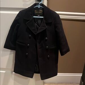Rothschild Classic Blue Pea Coat with hat for Kids